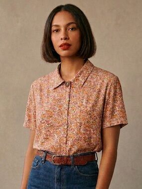 Vintage NOTCHES Floral Button-Up Shirt 90’s Style